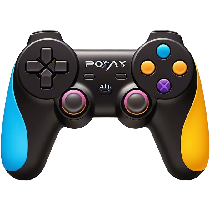 Clash of Clans aesthetic: Cinematic Playful PlayStation Move Controllers Portrait Emoji, rendered in a 3D vector-style similar to standard emojis with minimal shading and bold, simplified shapes. A compact, distinct form with signature details, softly glowing with a cutting-edge console technology charm. Simplified yet unmistakably iconic, highly detailed and consistent, glowing with a soft radiance and high shine. Stylized with a touch of technological advancement and a soft glowing outline, capturing the essence of a beloved gaming relic with a friendly, playful manner! emoji
