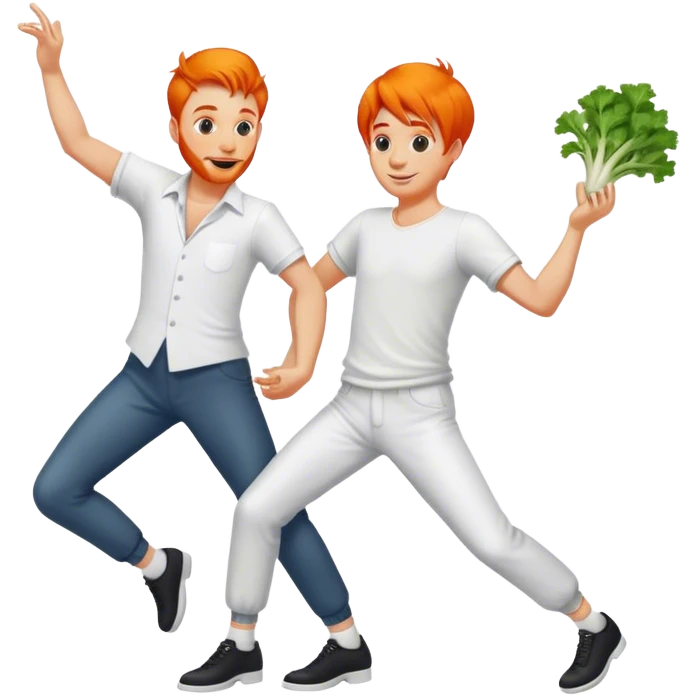 turnip dancing with trump emoji