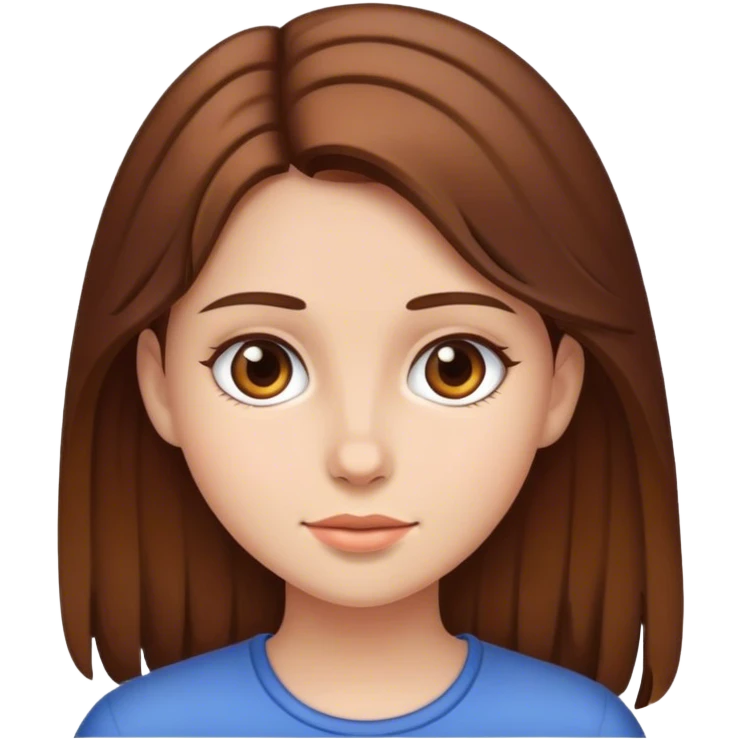 girl with brown hair emoji