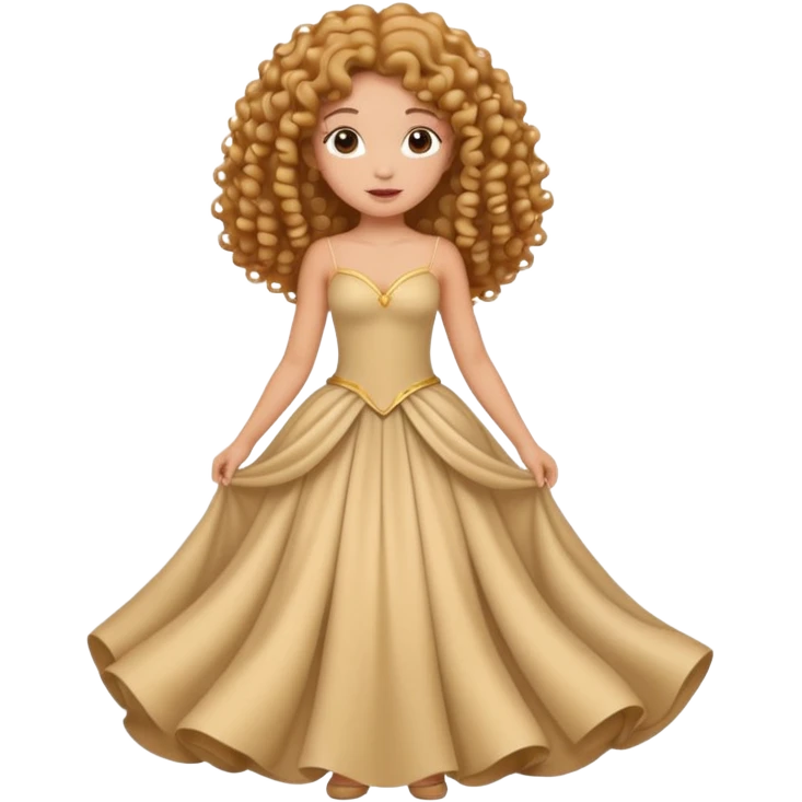 Curly princess emoji