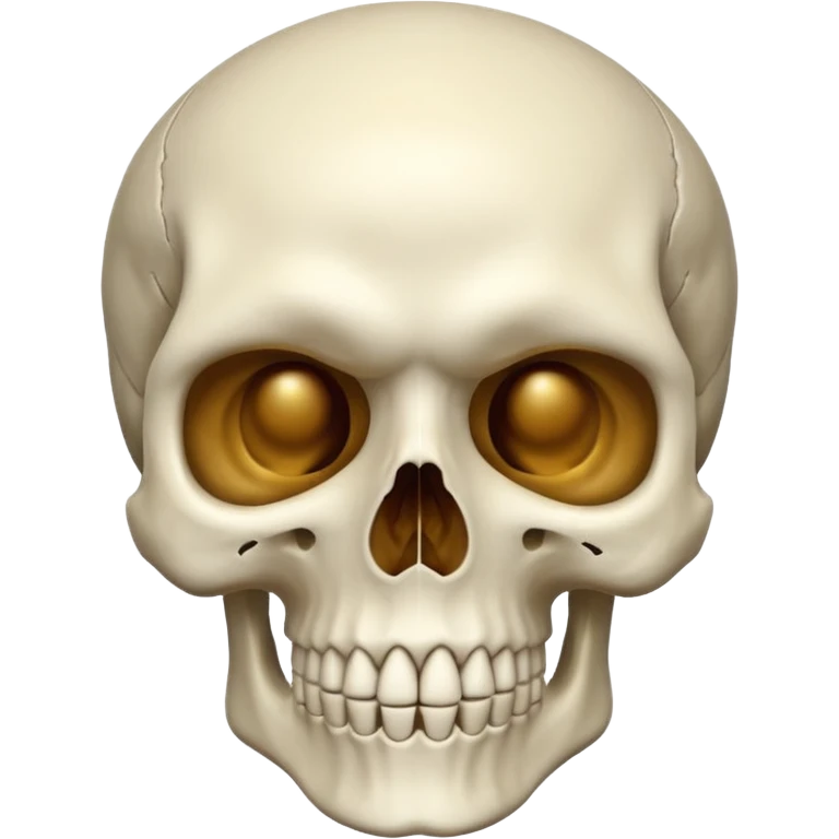 Create a skull with face on :) emoji