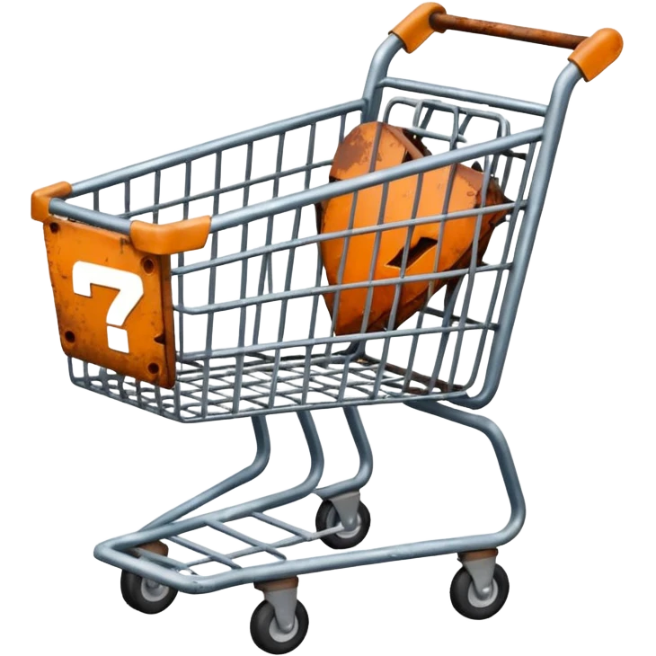shopping cart broken emoji