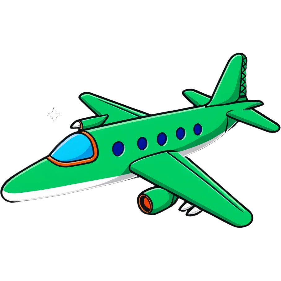 Crocodile bomber plane in space with stars emoji