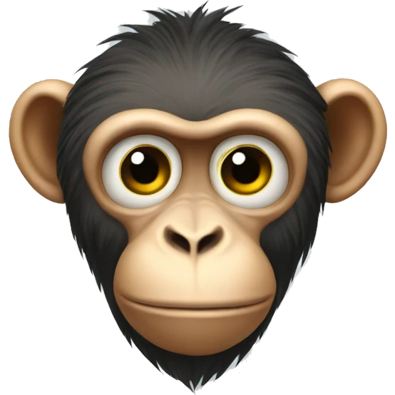 Ukrainian-Monkey. crested head, long whiskers  emoji