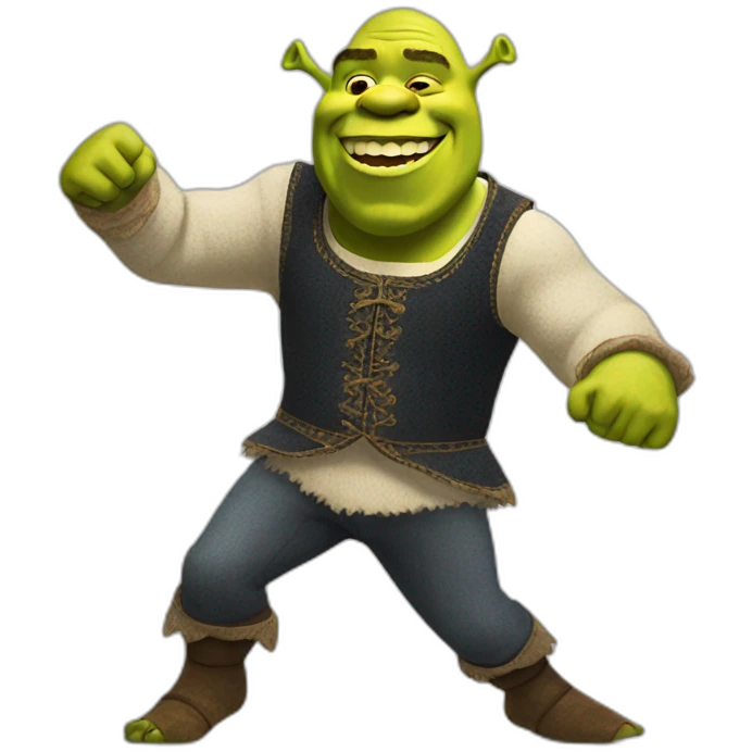 shrek dancing emoji