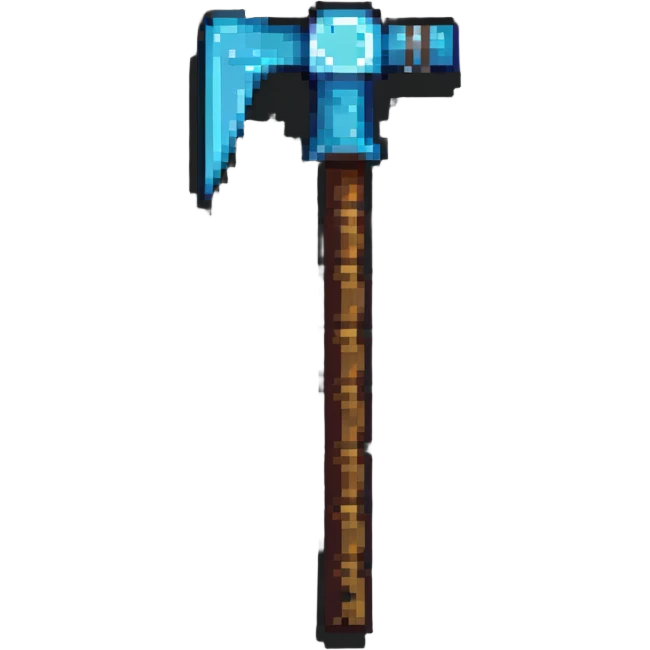 Minecraft pickaxe emoji