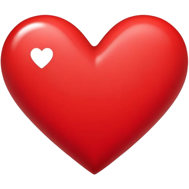 Un cœur rouge avec un I à l’intérieur du cœur  emoji
