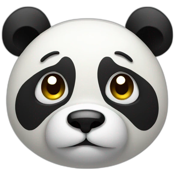 Sad panda emoji
