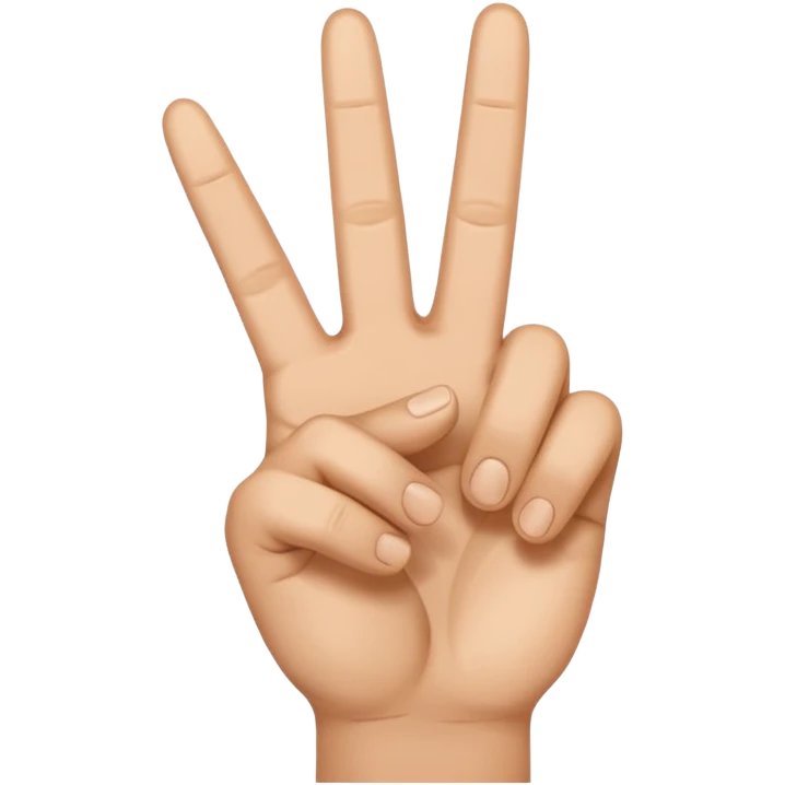 emoji hand peace sign emoji