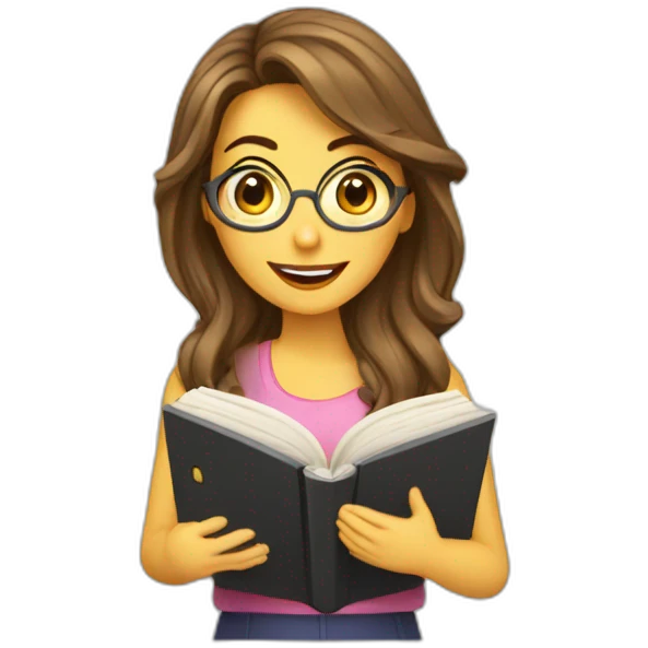 thalia-with-a-book emoji