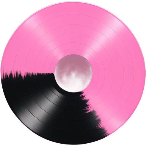 Pink vinyl record  emoji