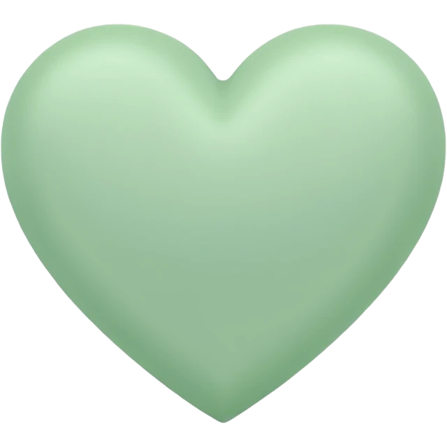 pastel green heart  emoji
