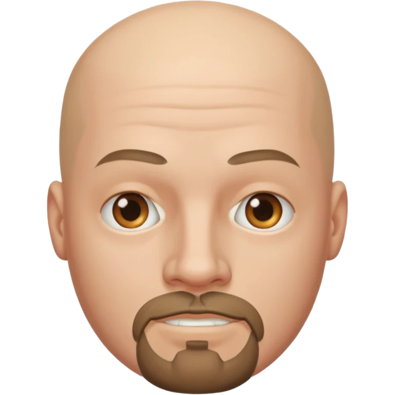 White bald with goatee emoji