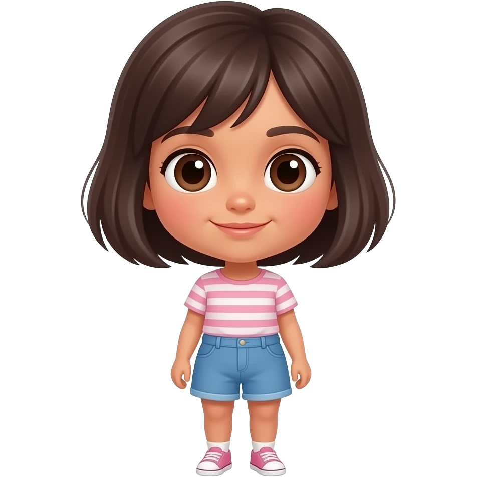 Morena short hair soft girl with body emoji