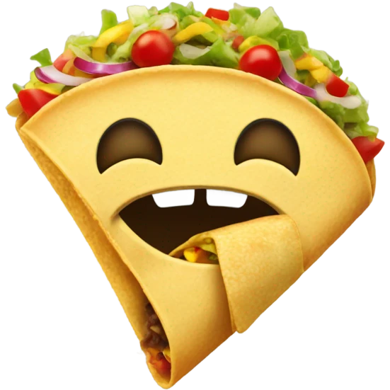 Emoji eating tacos  emoji