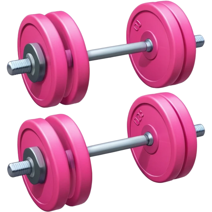 pink barbell emoji