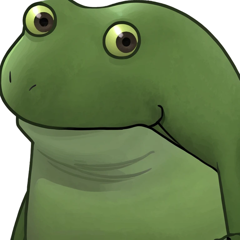Madagascar Mort in a cute bufo style emoji