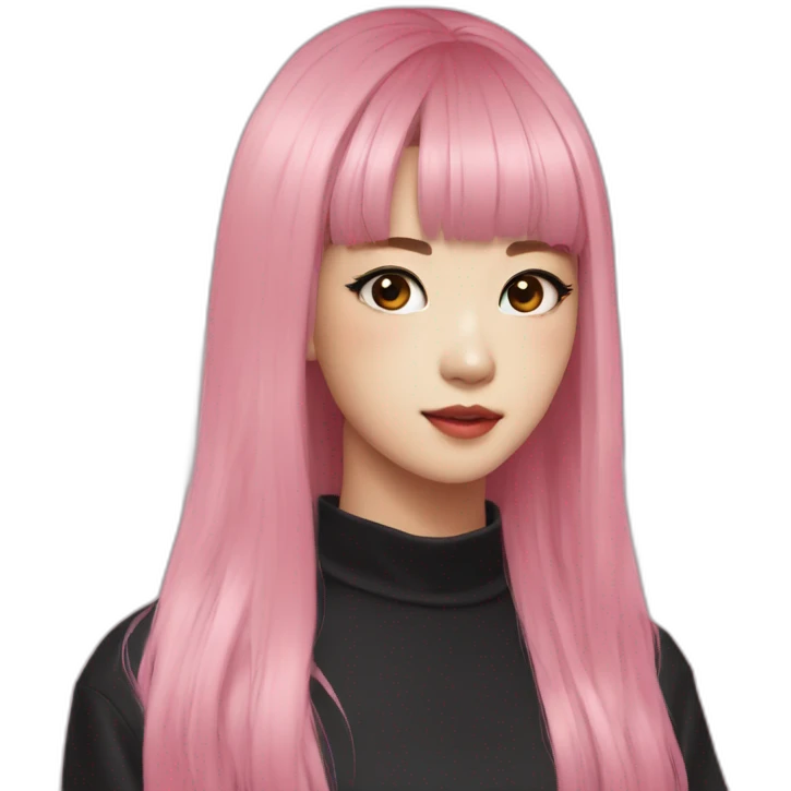 Lisa from black pink Kpop emoji