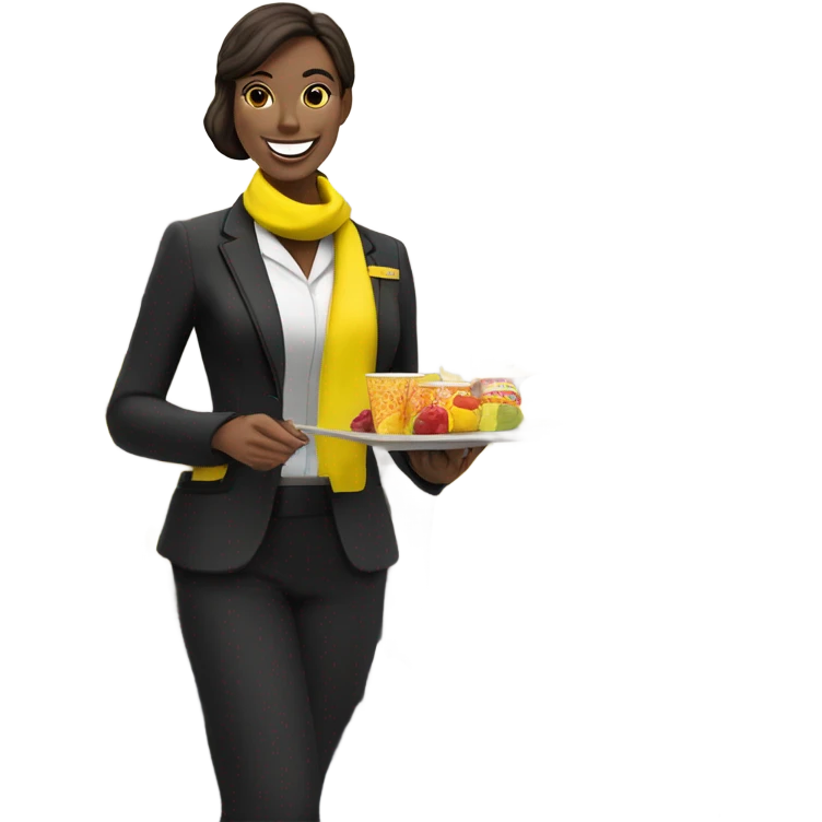 Spirit airlines  flight attendant emoji
