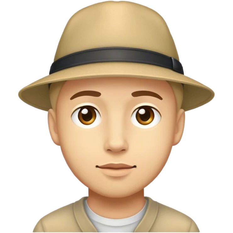 Nick wearing hat emoji