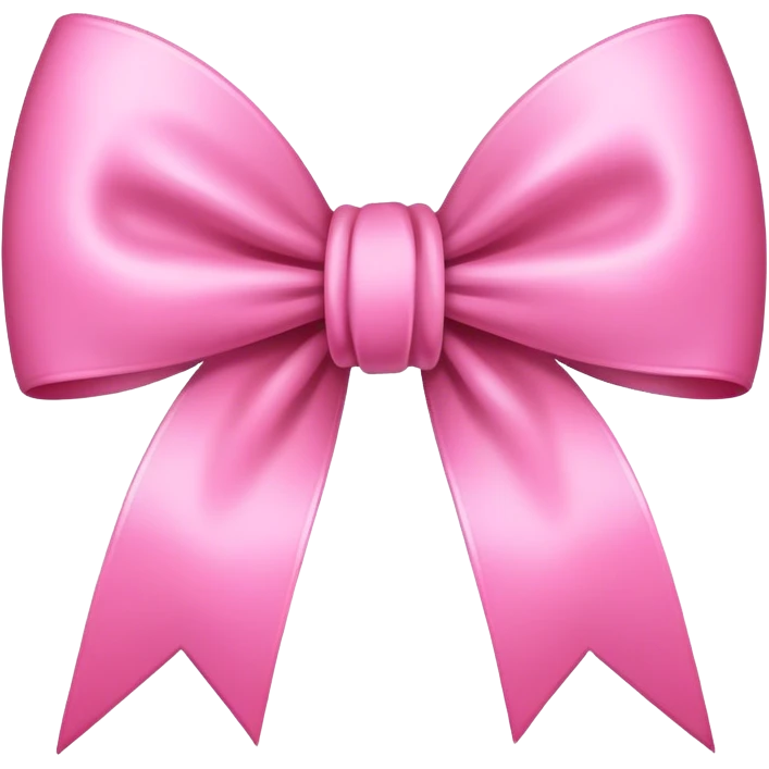Cute pink bow emoji