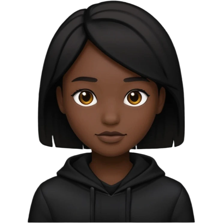 Creer moi un avatar tout noir emoji