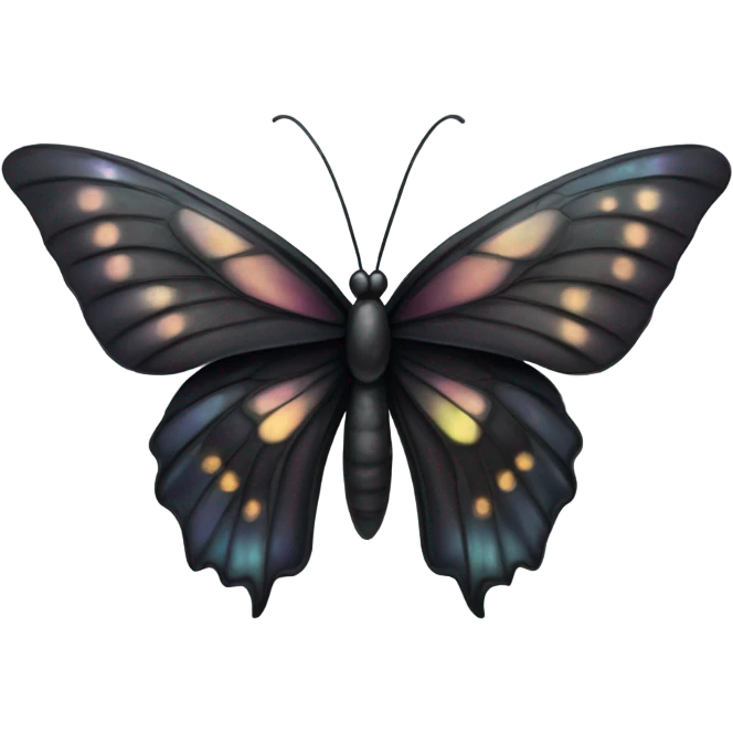 black butterfly emoji