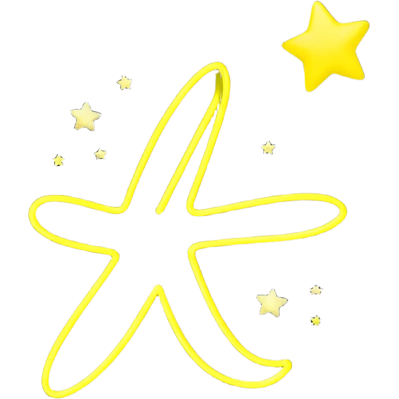 A black background with a yellow neon cursive text saying Mr. Yellow with white stars and nothing more emoji