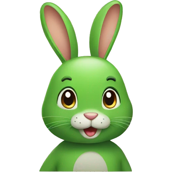 green bunny emoji