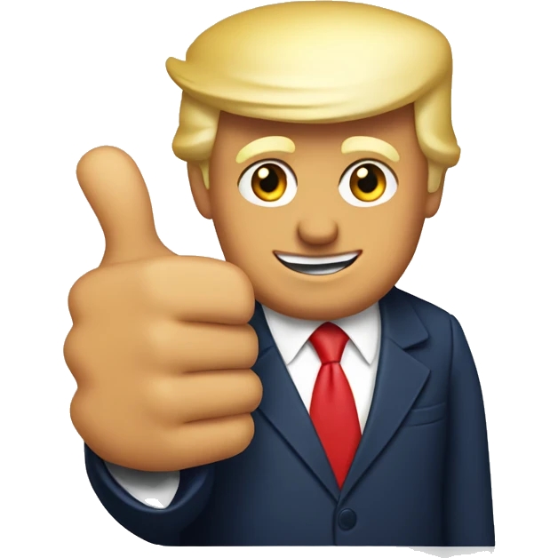 Donald Trump thumbs up emoji
