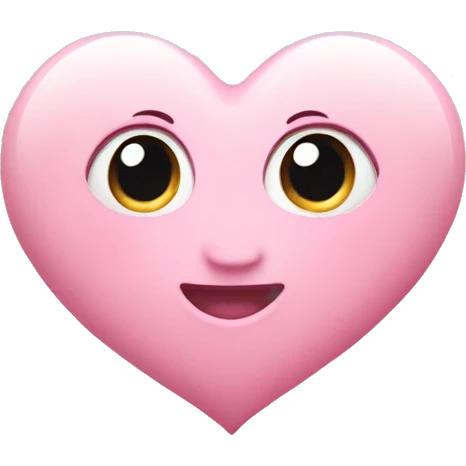Baby pink heart emoji