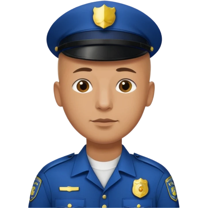 Hair police man no cap emoji