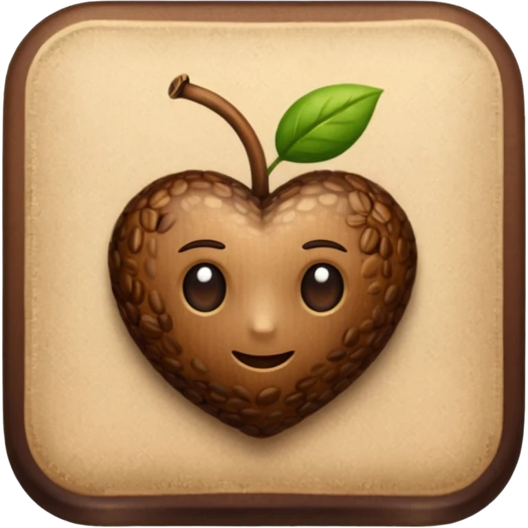 one piece of coffee seed emoji