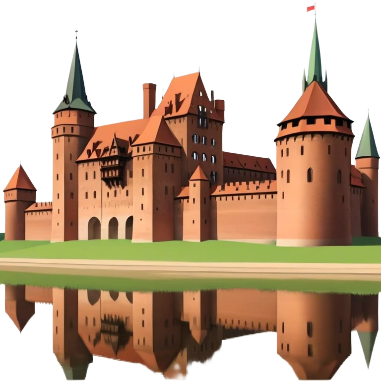 Cinematic Realistic Malbork Castle  Emoji emoji