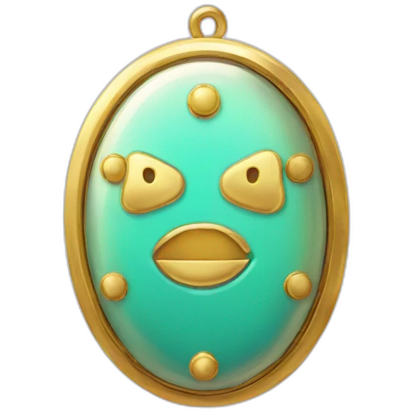 a pretty locket with a power switch emoji