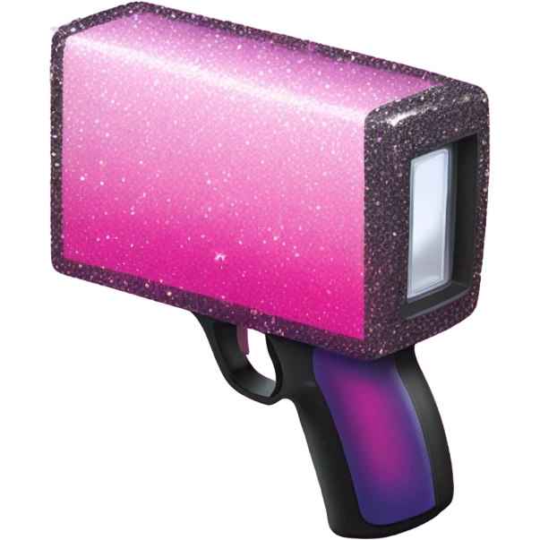 Pink ombre rectangle taser with glitter  emoji