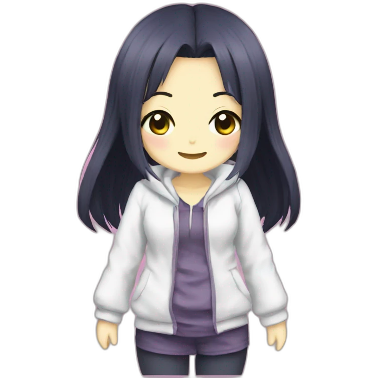 Shinobu with giyu's clothes emoji