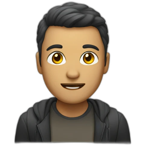 persona con una notbook emoji