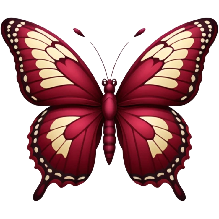 Maroon butterfly emoji