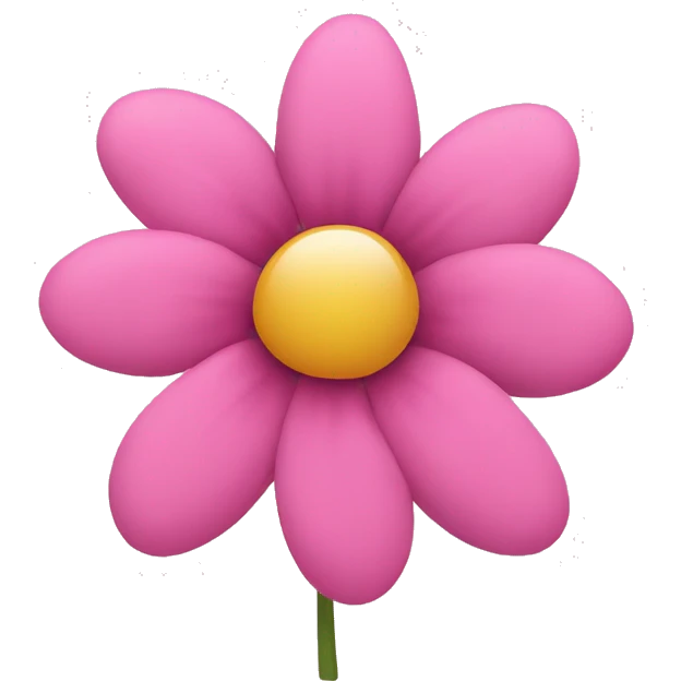 simple pink flower emoji
