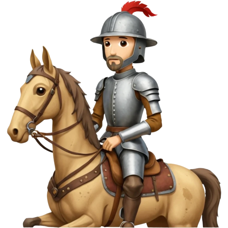 Don Quixote on his horse Rocinante emoji