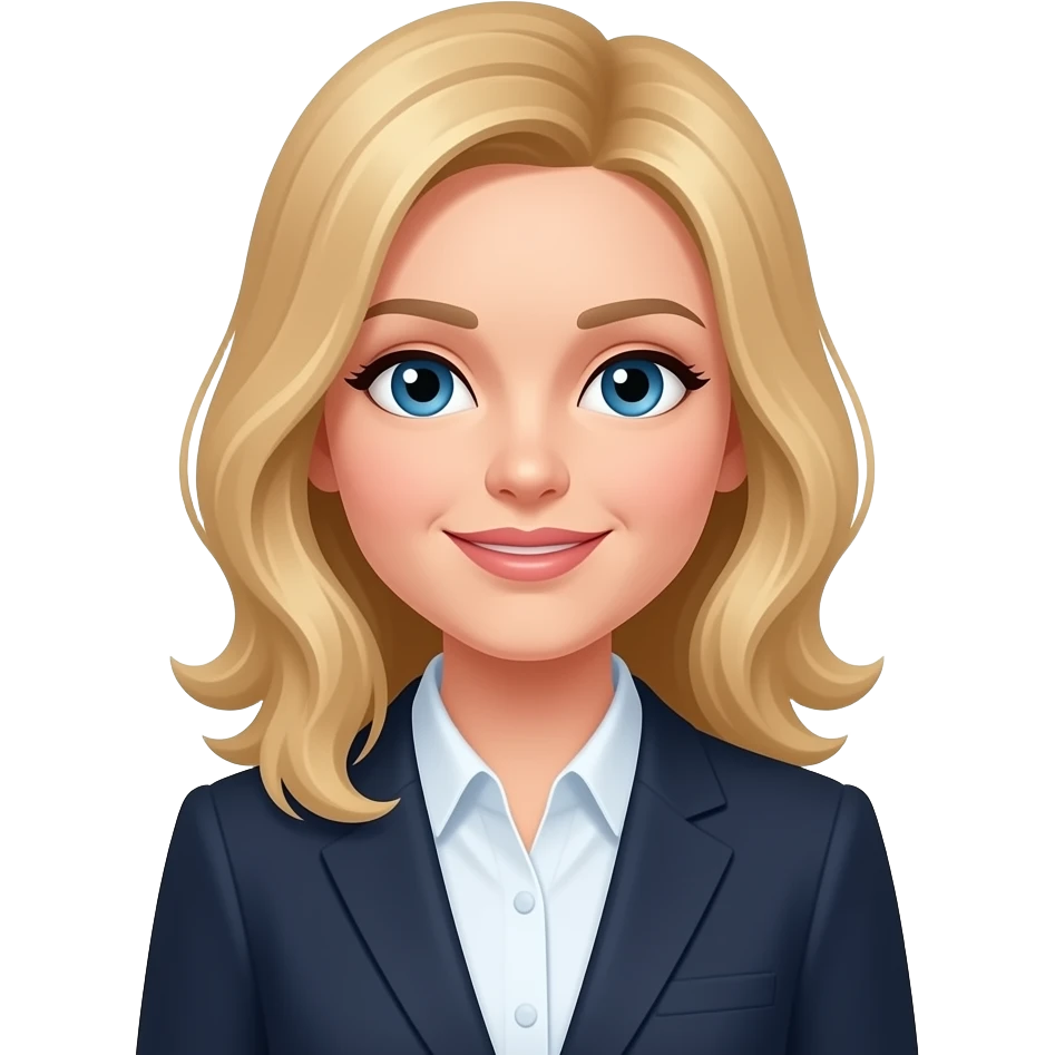 female librarian with blonde hair emoji