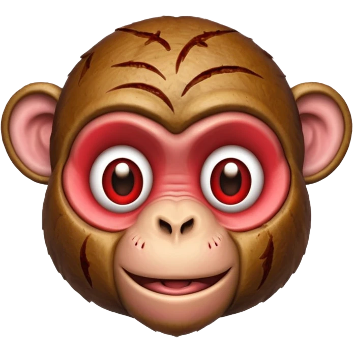 Monkey face steak emoji