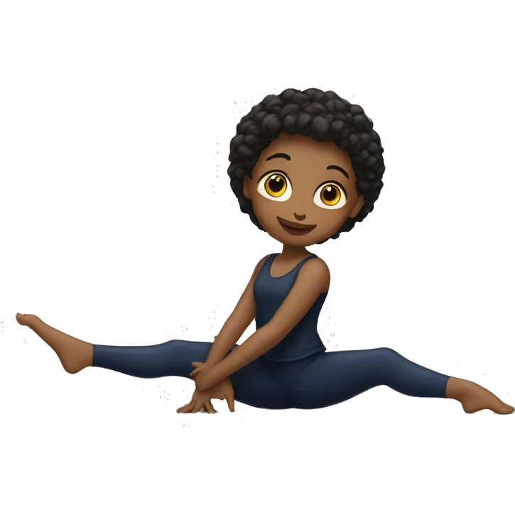 A girl doing the splits  emoji