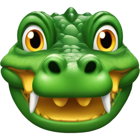Crocodile with ducks head emoji