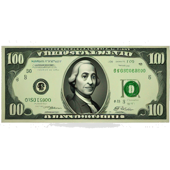 $100 bill emoji