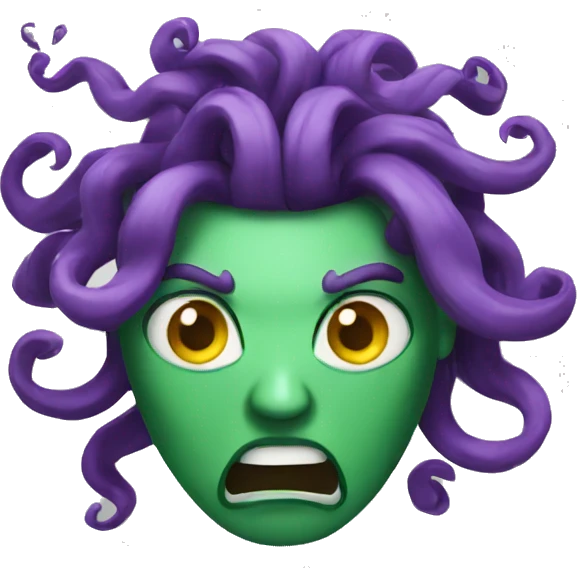 angry medusa emoji