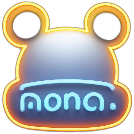 Neon disney sign emoji