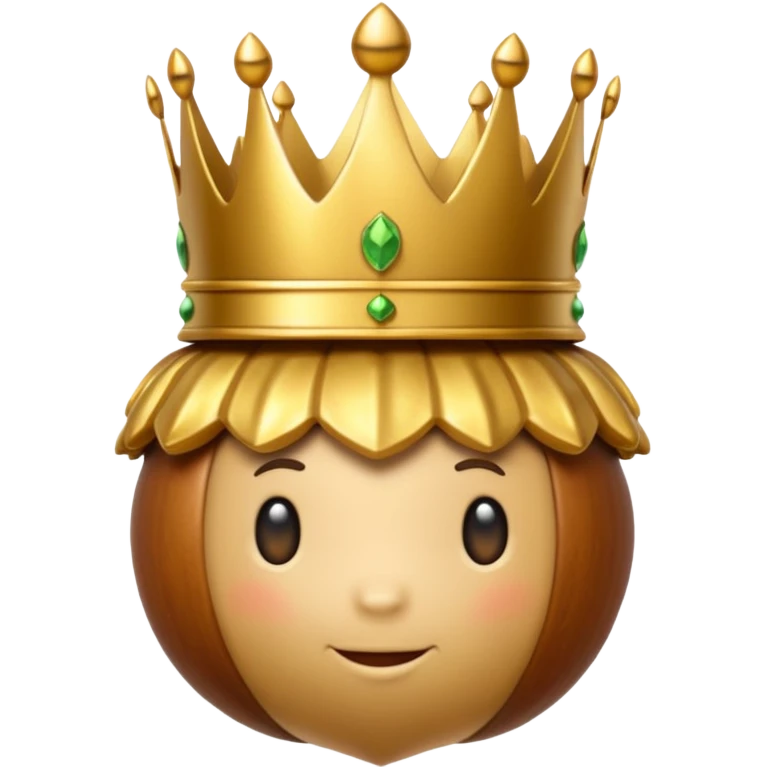 Acorn with crown  emoji