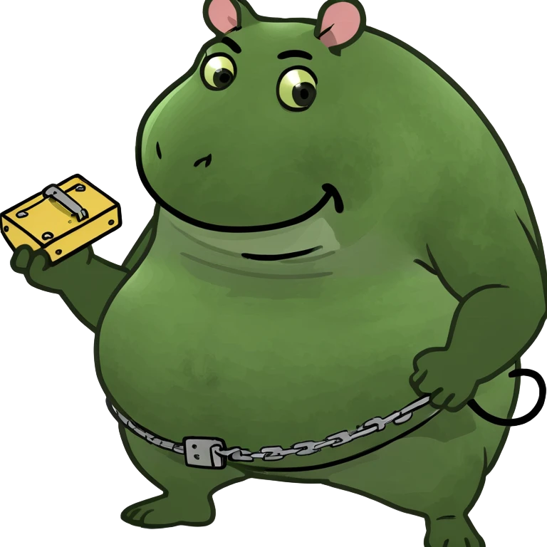 Sumo wrestler wit a mouse trap  emoji
